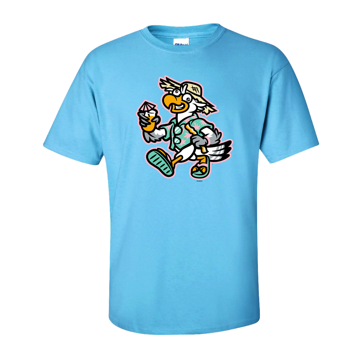Biloxi Beach Chickens Tee Sky – Biloxi Shuckers