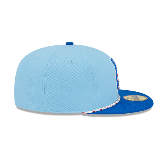 Biloxi Shuckers 2025 New Era Fourth of July 59FIFTY Fitted Cap