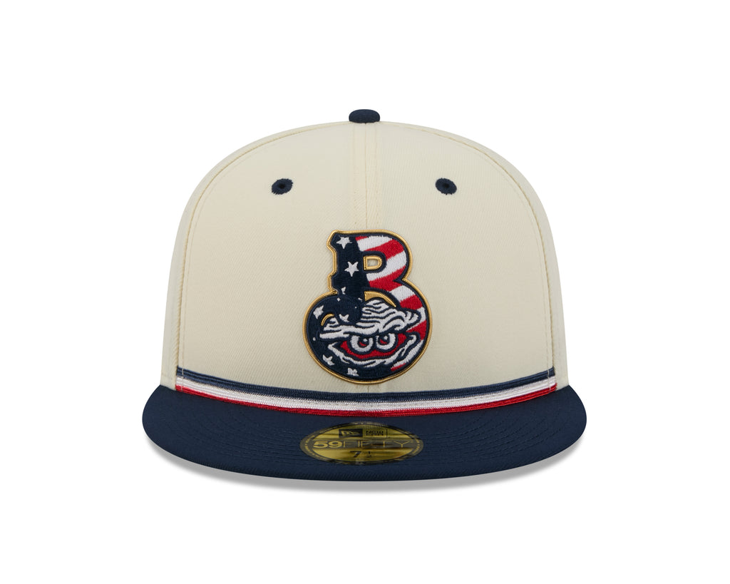 Biloxi Shuckers 2026 New Era Fourth of July 59FIFTY Fitted Cap