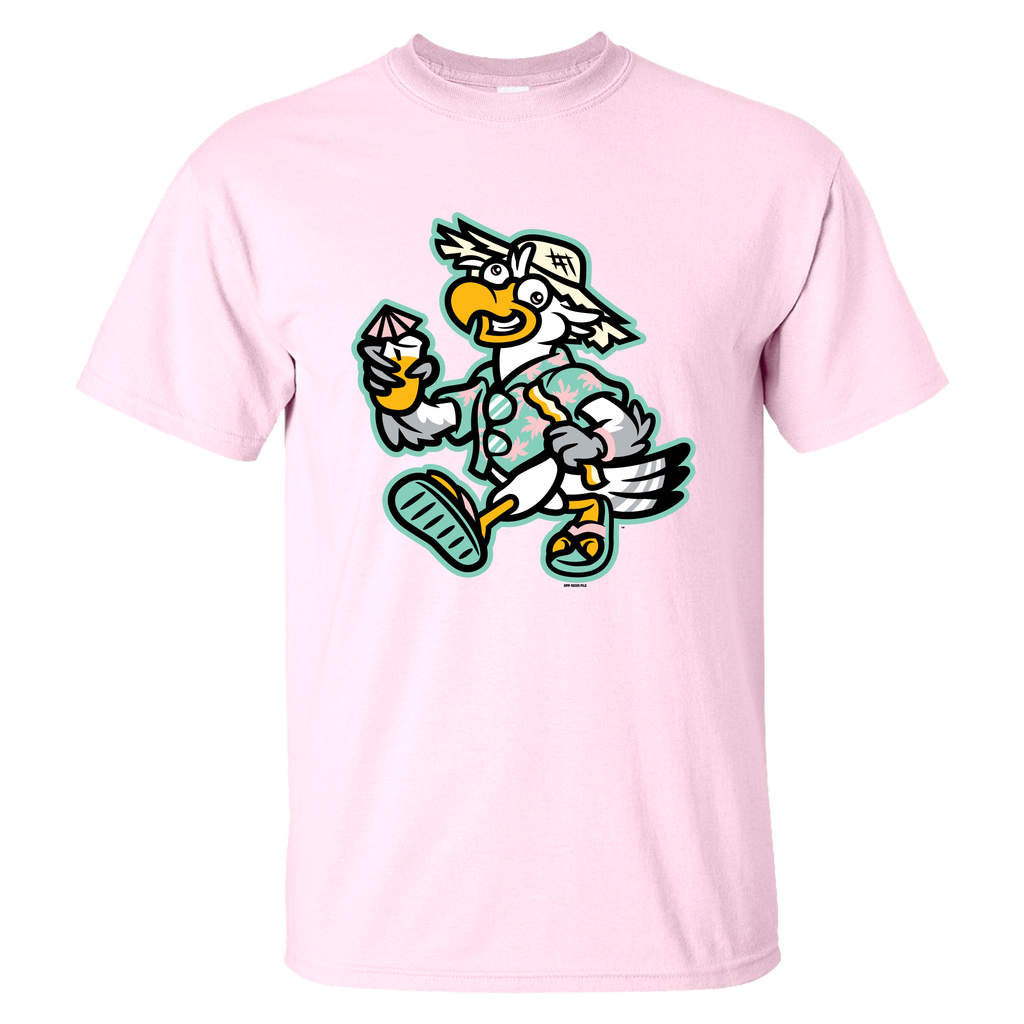 Biloxi Beach Adult Chickens Tee Pink – Biloxi Shuckers