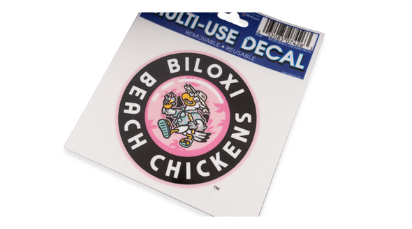 Biloxi Beach Chickens Circle Logo Decal