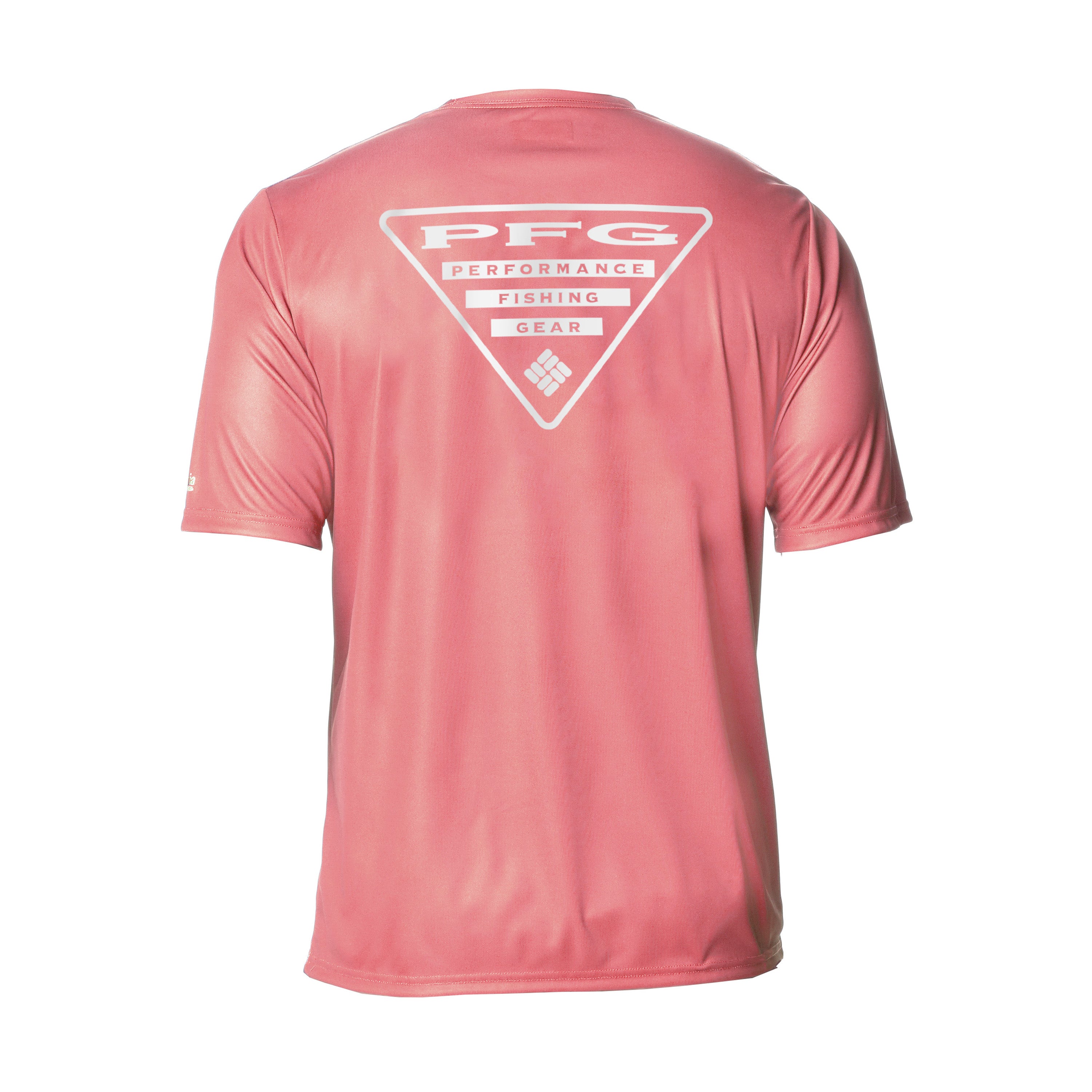Columbia PFG Terminal Tackle Short Sleeve Shirt in Sorbet with Home Logo