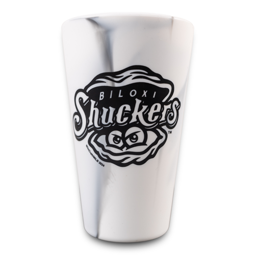 Mountain Marble 16oz Silicone Pint Glass - Primary Logo