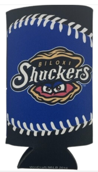 Biloxi Shuckers Can Cooler - Logos