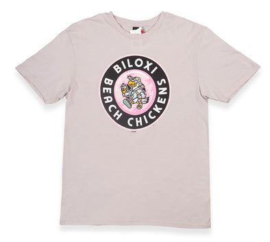 Biloxi Beach Chickens Circle Logo Tee