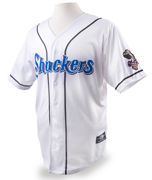 Home White Youth Jersey – Biloxi Shuckers Home White Youth Jersey – Biloxi Shuckers
