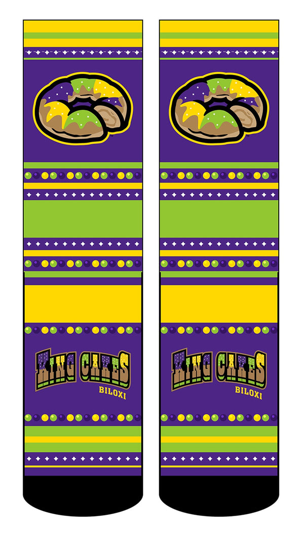 Biloxi King Cakes Socks