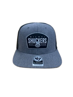 Biloxi Shuckers Trucker Hat Slate